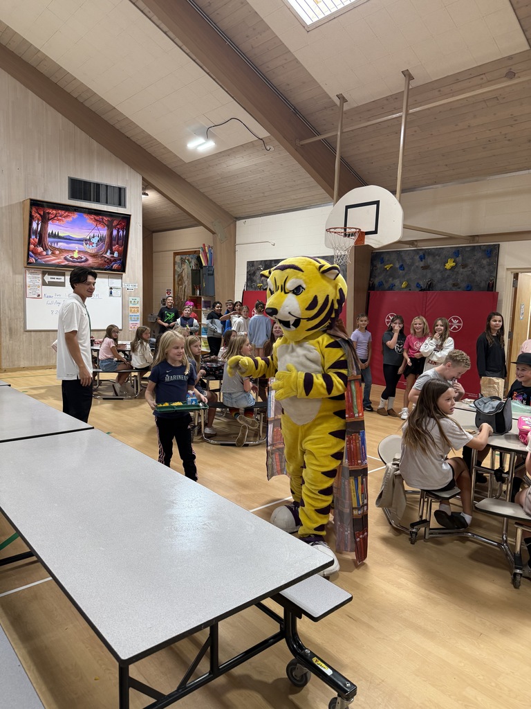 Joe Bengal with elementary students