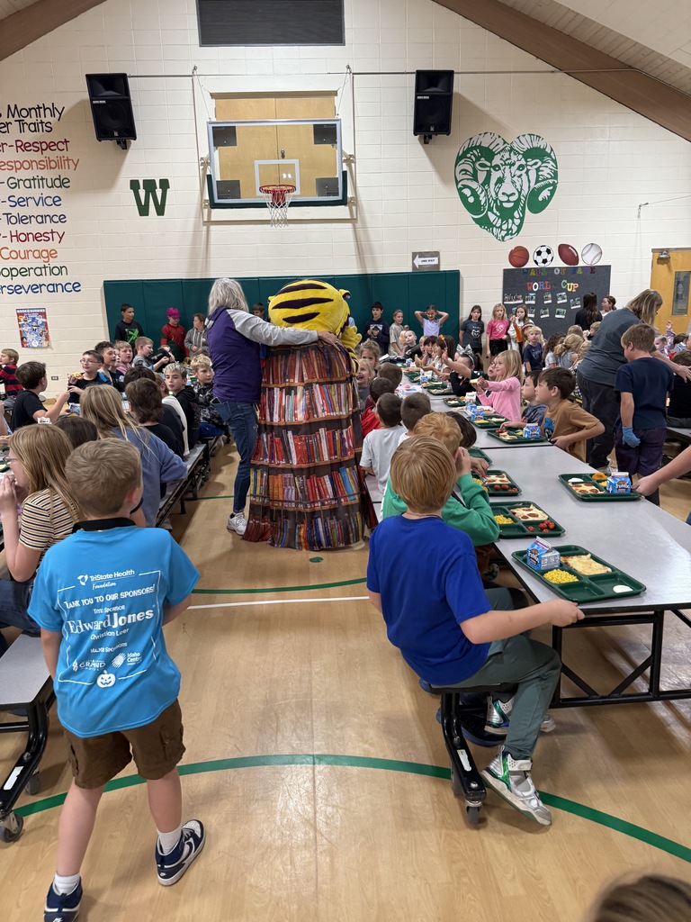 Joe Bengal with elementary students