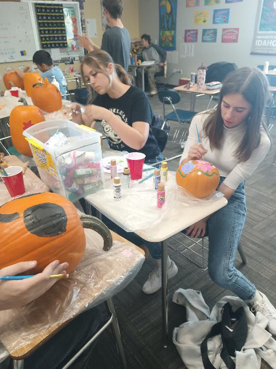 painted & carved pumpkins
