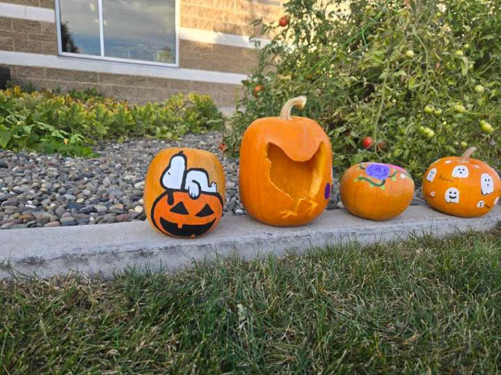 painted & carved pumpkins
