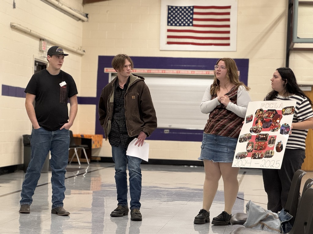 FCCLA presenting to the school board