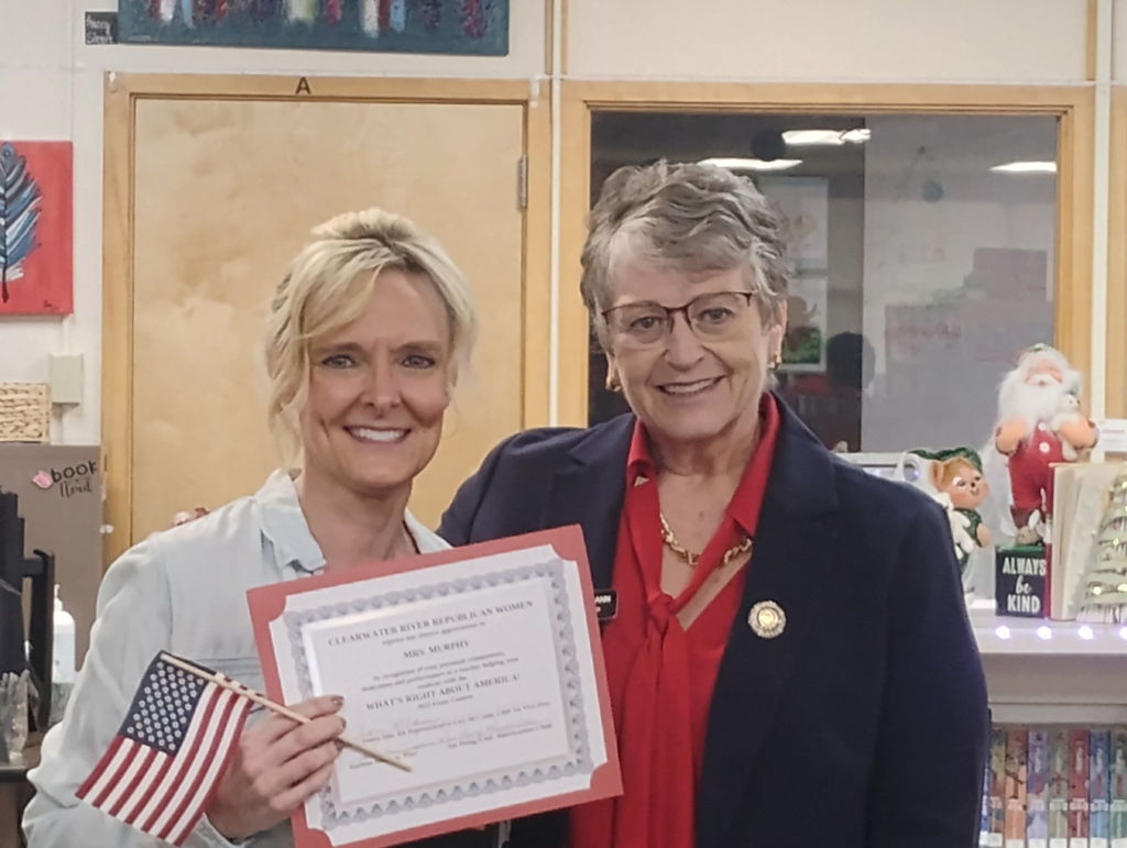 students receiving writing awards