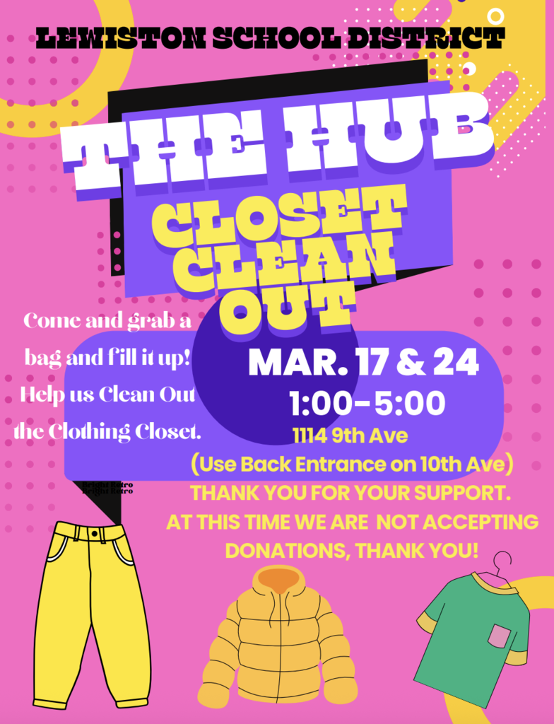 the HUB closet cleanout