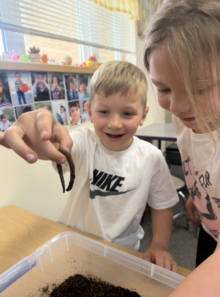 pre-k with earthworms
