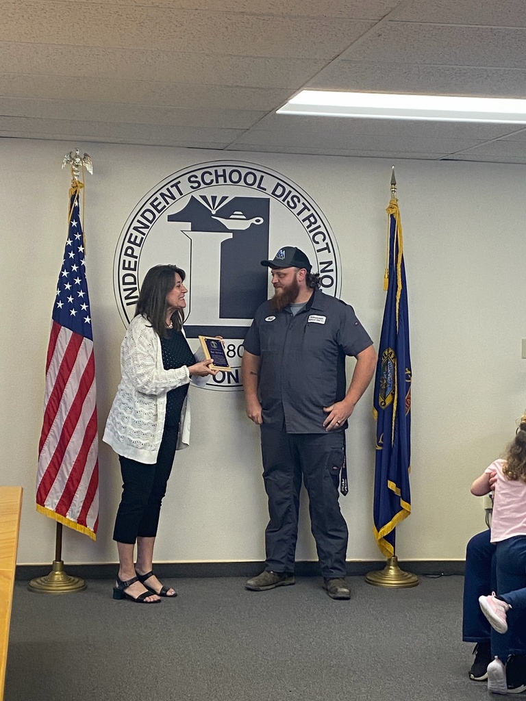 Ben receiving his award