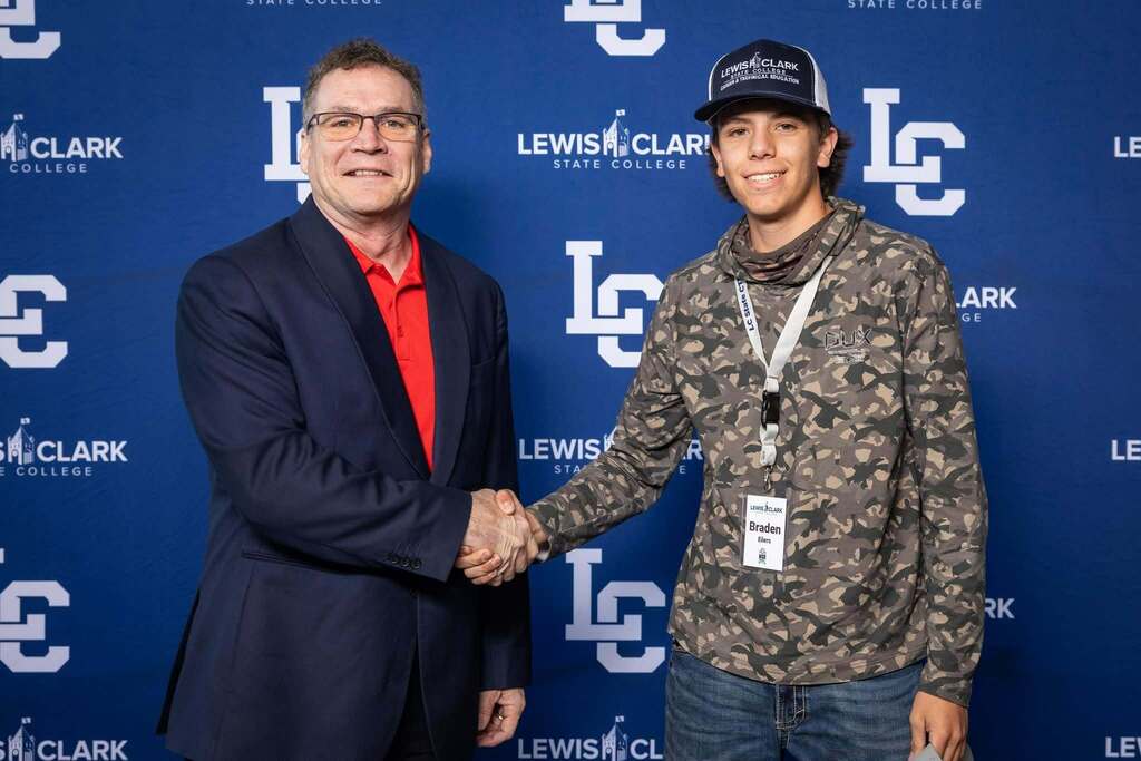 students on CTE signing day