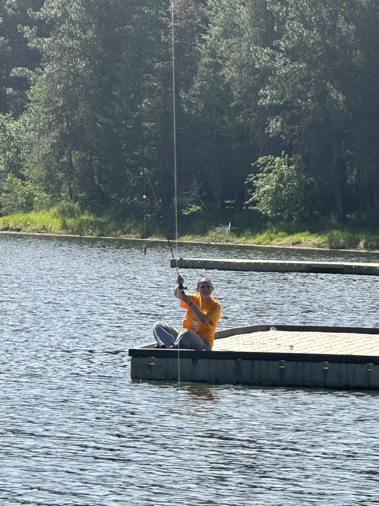 students enjoying Winchester Lake