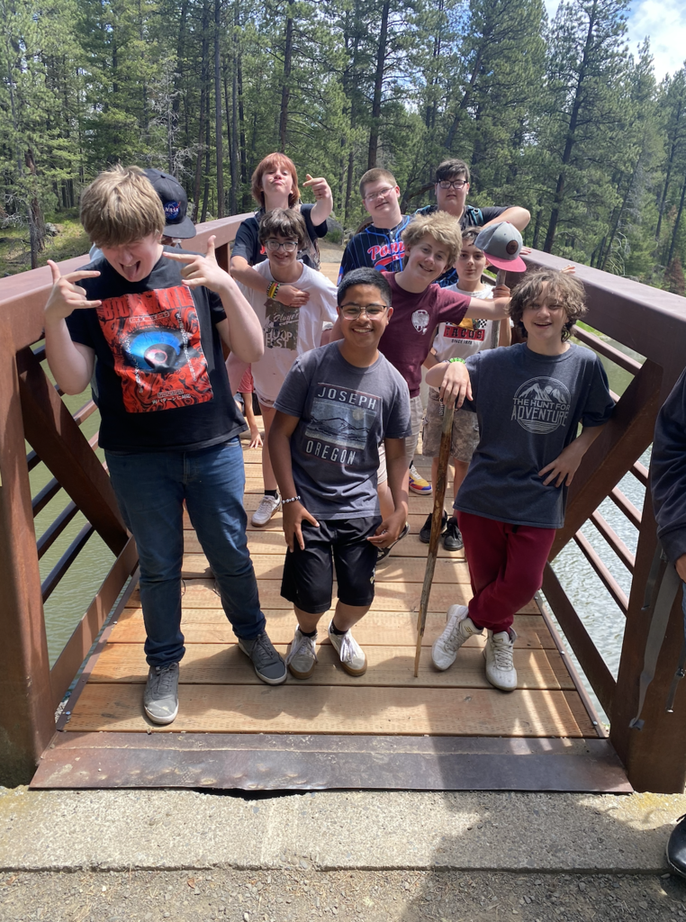 students enjoying Winchester Lake