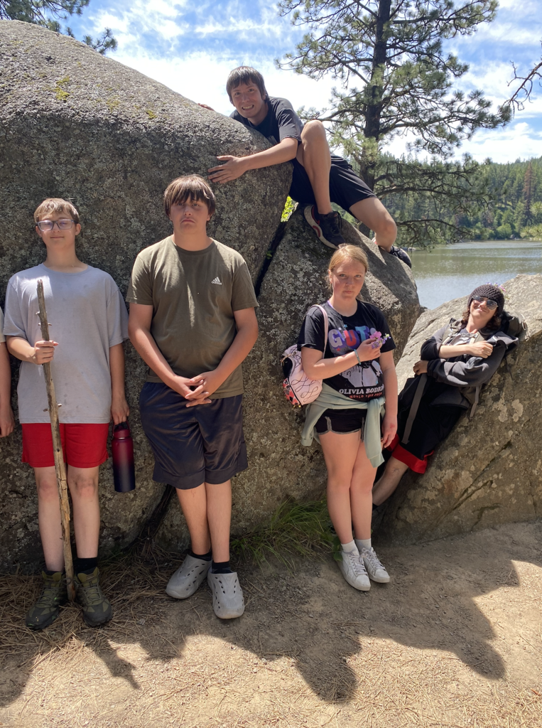 students enjoying Winchester Lake