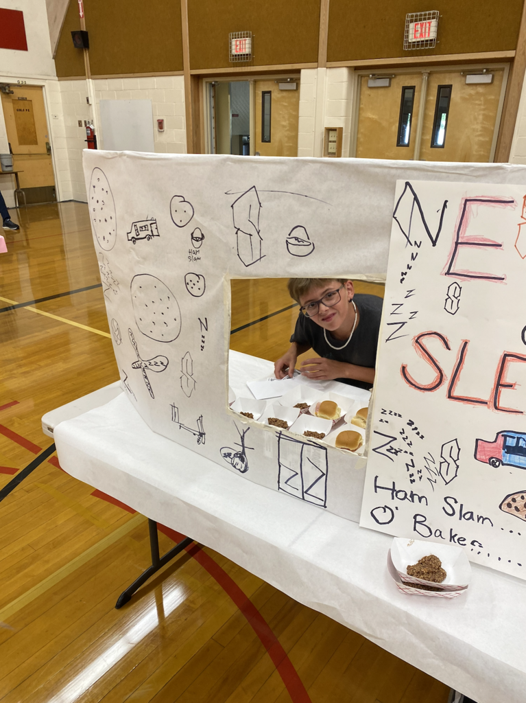 students with their food truck projects