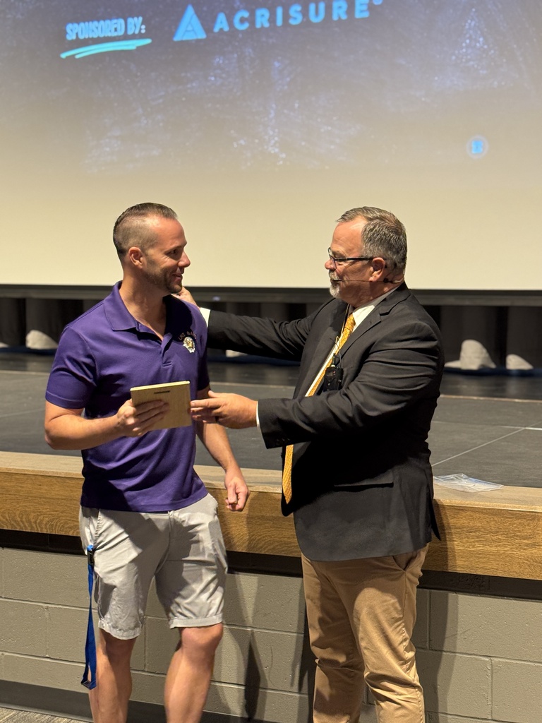 Brendan Burns receiving award
