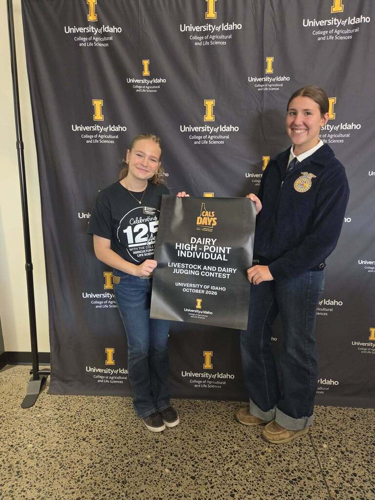 Lewiston FFA students at Livestock Judging Competition