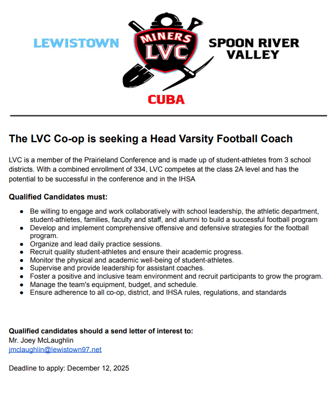 LVC Head Football Coach