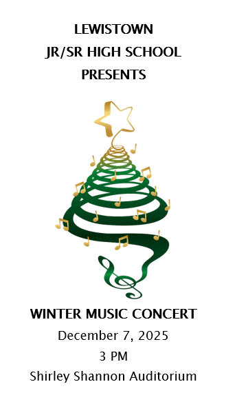 Christmas tree made of music notes