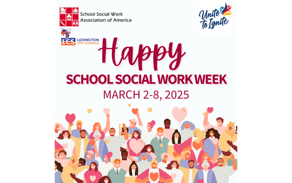 Happy School Social Work Week flyer.