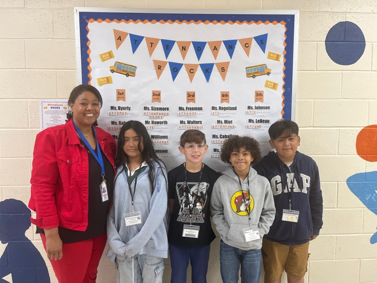 Dr. Hardy promoting attendance matters movement at LCS. 