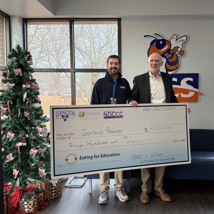 Lexington City Schools educator receives an Eating for Education grant alongside chamber partners, recognizing community support for classroom initiatives.