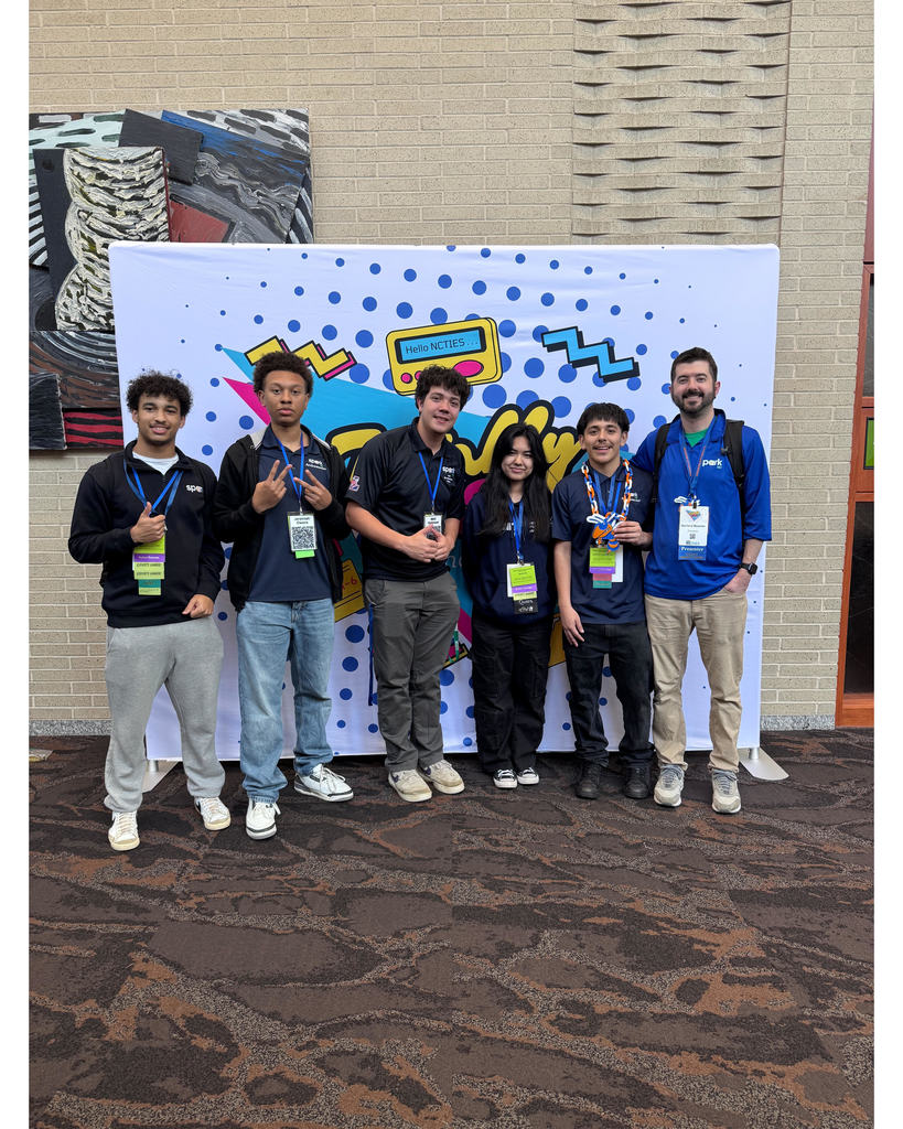 Lexington Senior High School students participating as SparkNC Ambassadors at a statewide education event in Raleigh, presenting their projects and representing Lexington City Schools.