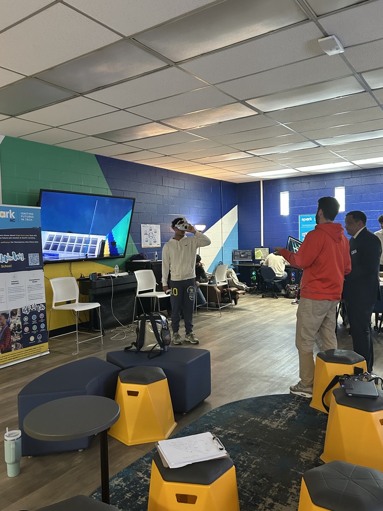 Dr. Ron Anthony visits Lexington Senior High School, spending time with students and staff, touring the Spark Lab, and supporting student opportunities during a recent campus visit.