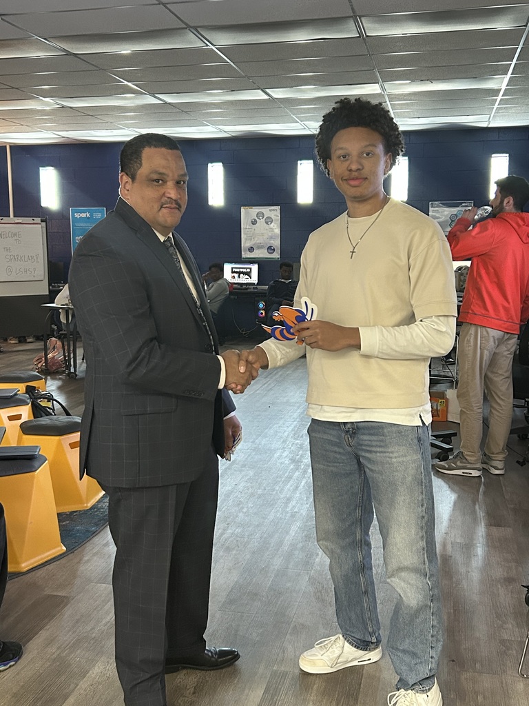 Dr. Ron Anthony visits Lexington Senior High School, spending time with students and staff, touring the Spark Lab, and supporting student opportunities during a recent campus visit.