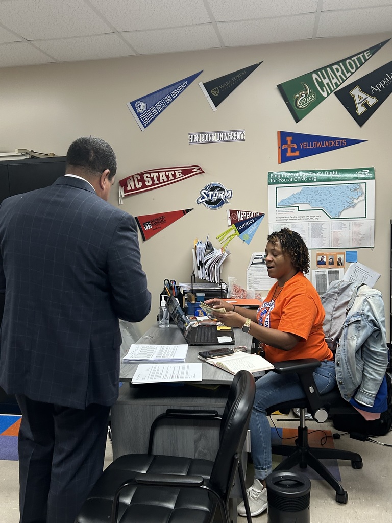 Dr. Ron Anthony visits Lexington Senior High School, spending time with students and staff, touring the Spark Lab, and supporting student opportunities during a recent campus visit.