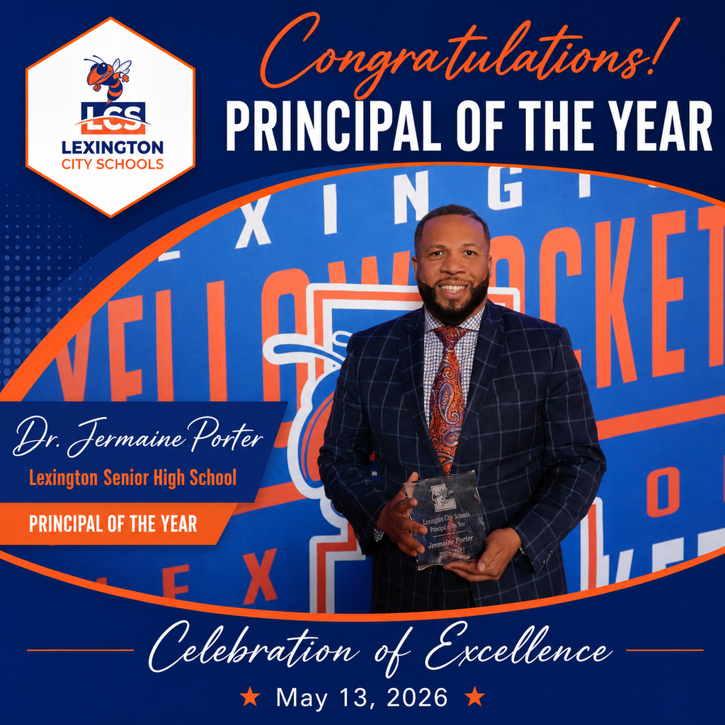 Lexington City Schools Principal of the Year 2026 — Dr. Jermaine Porter