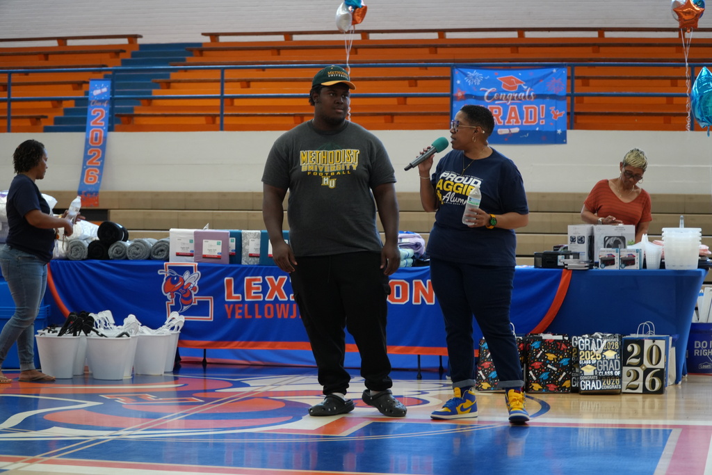 Students celebrate Decision Day at Lexington Senior High School as the Class of 2026 is recognized for post graduation plans and future opportunities.