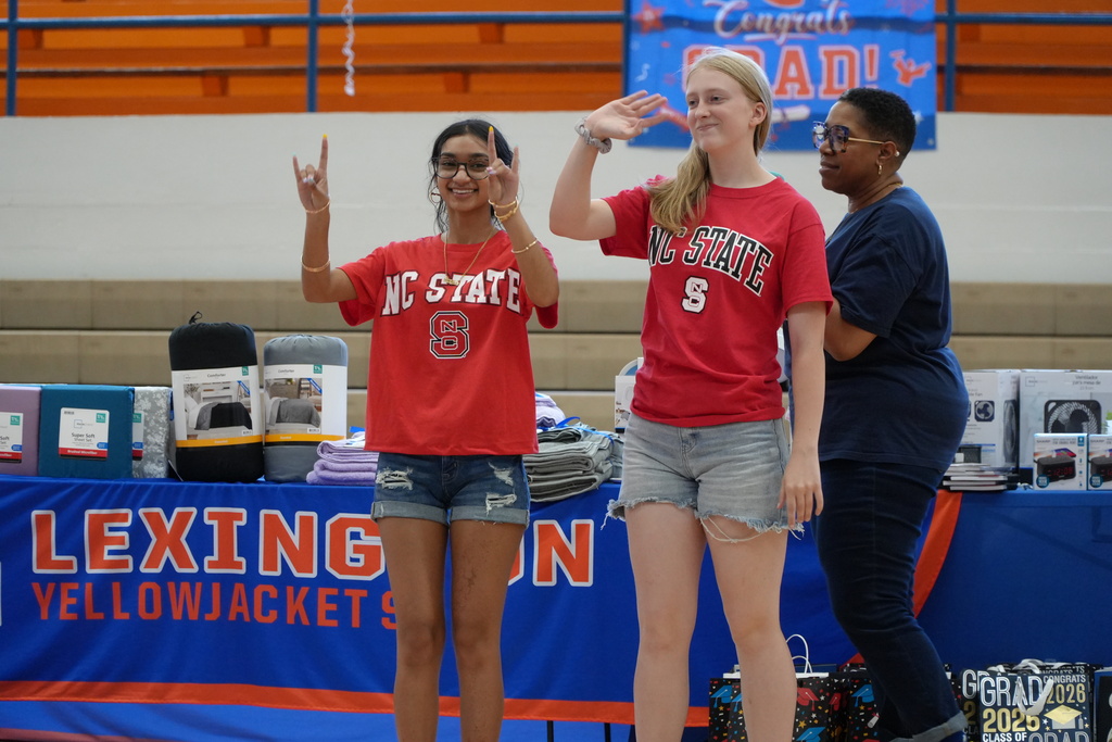 Students celebrate Decision Day at Lexington Senior High School as the Class of 2026 is recognized for post graduation plans and future opportunities.