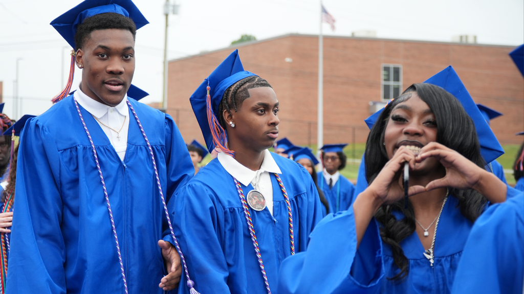Scenes from Lexington Senior High School's 2026 commencement ceremony, featuring graduates, family members, school leaders, and celebratory moments throughout the event.