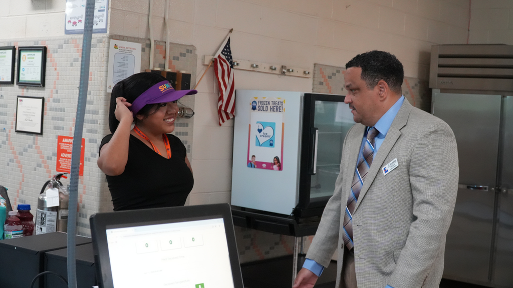 Superintendent Dr. Ron Anthony visits Lexington Senior High School internship sites and meets with students gaining hands-on experience through paid internships and career-connected learning opportunities.