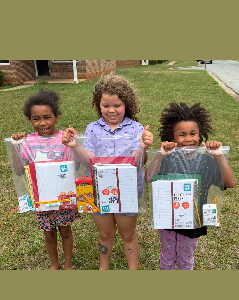 Pickett Elementary School is sharing donated school supplies, clothing, food, and snacks with children and families participating in Lexington City Schools' Summer Meals Program and throughout the Lexington community.