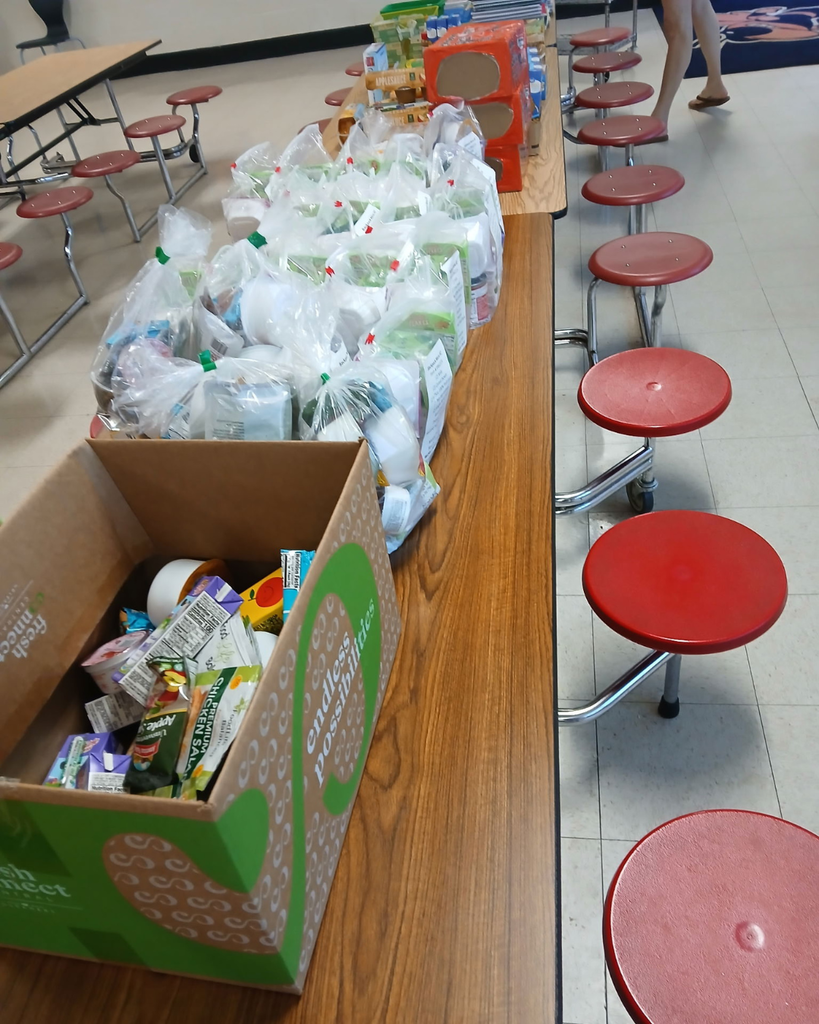 Pickett Elementary School is sharing donated school supplies, clothing, food, and snacks with children and families participating in Lexington City Schools' Summer Meals Program and throughout the Lexington community.