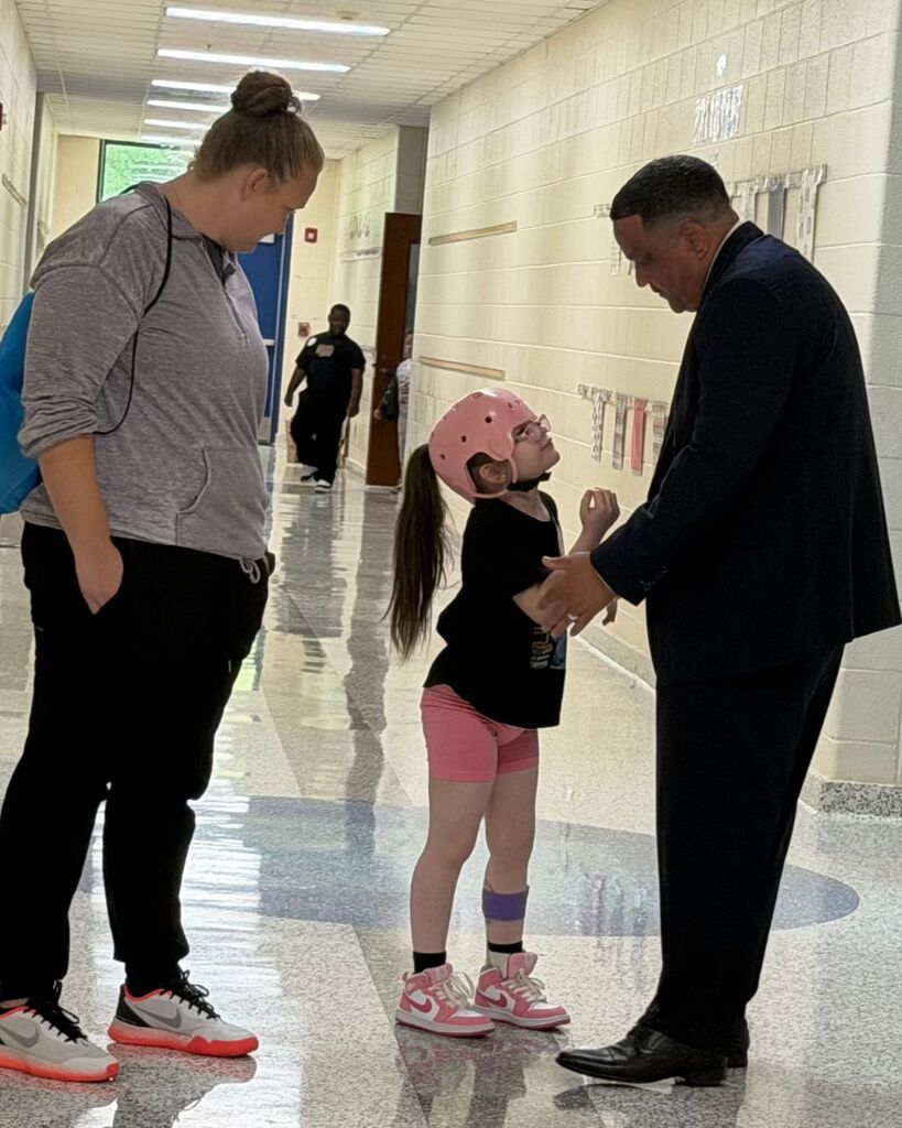 Dr. Ron Anthony visits LCS schools and greets students and staff during the opening days of the 2026–2027 school year.