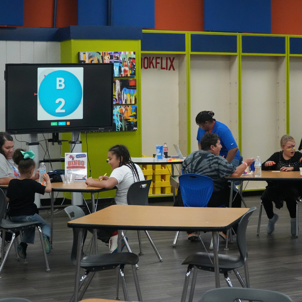 LCS employees enjoy a staff appreciation meal during the district’s employee appreciation event.