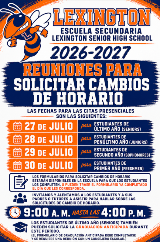 Schedule Change