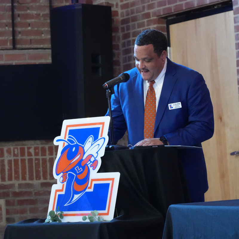 Dr. Ron Anthony, Superintendent of Lexington City Schools, speaking during the 2026 Celebration of Excellence Ceremony.