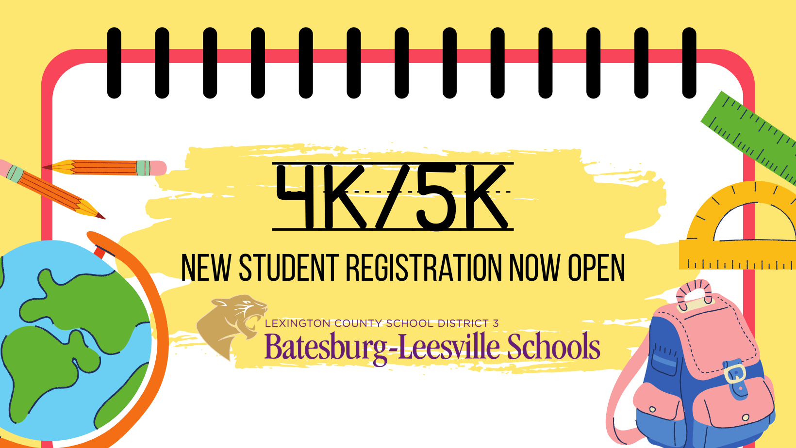 4K / 5K New Student Registration Now Open | Batesburg-Leesville