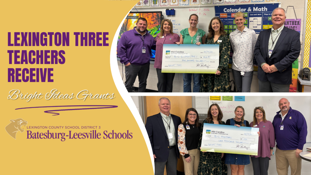 Lexington Three Teachers Receive MCEC Bright Ideas Grants