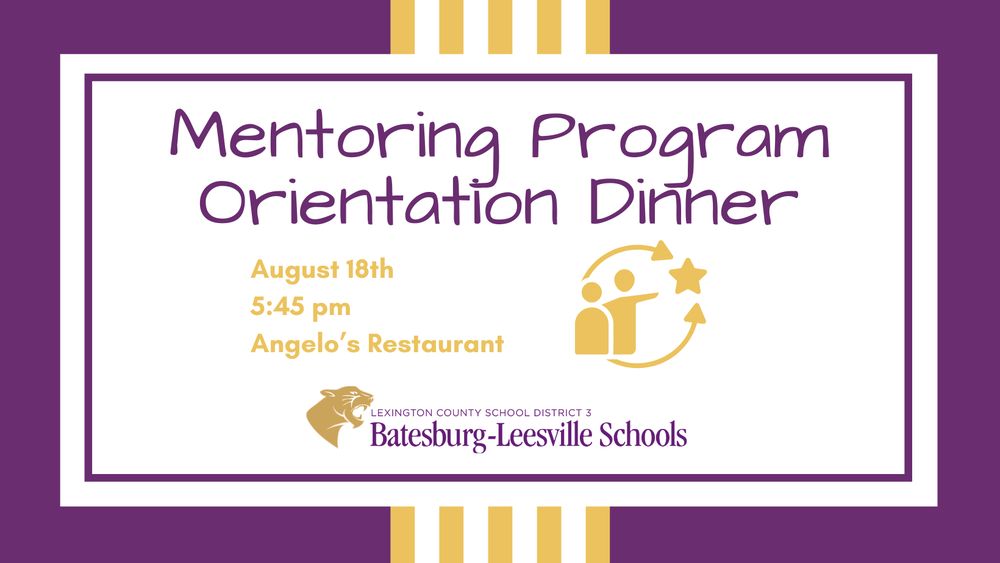Mentoring Program Orientation Dinner graphic
