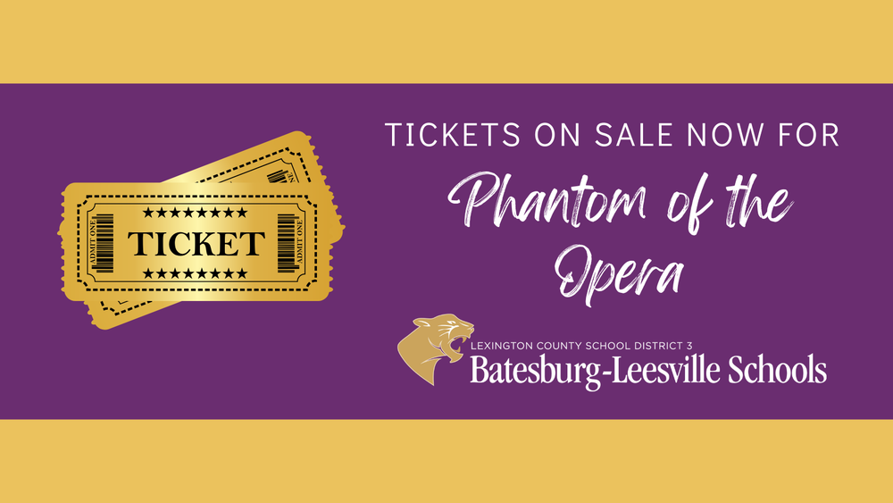 Tickets on sale now for Phantom of the Opera graphic