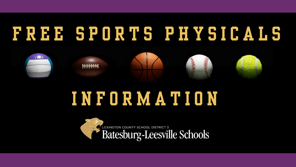 Free sports physicals information graphic