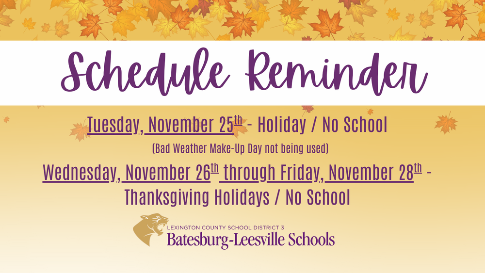 Schedule Reminder Graphic