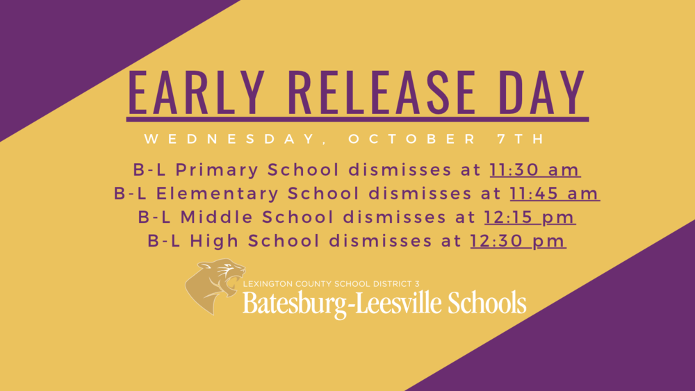 Early Release Day Reminder