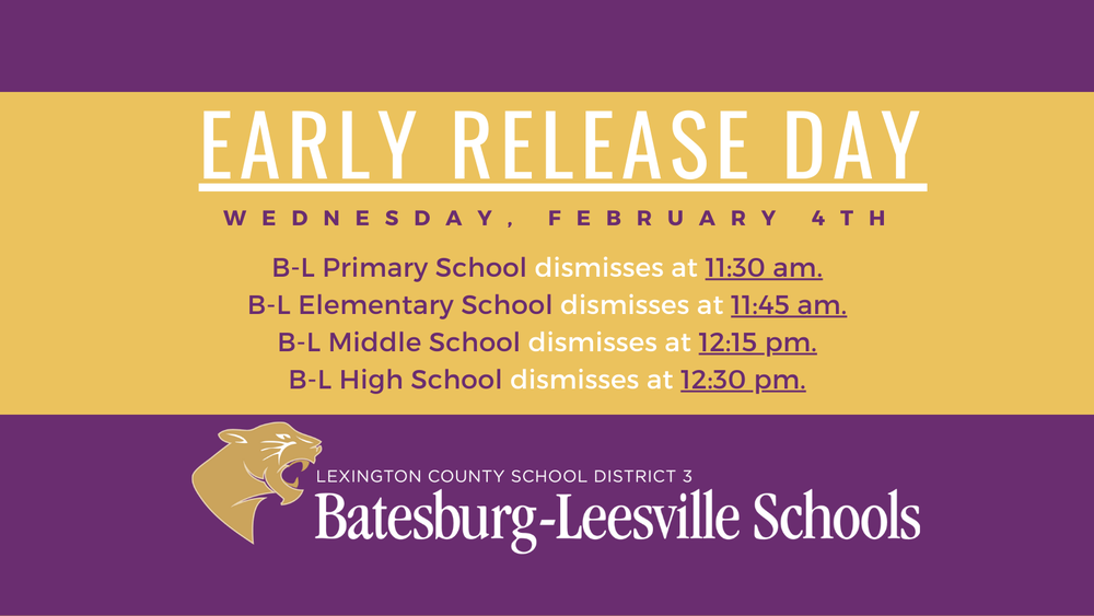 Early Release Day Reminder Graphic