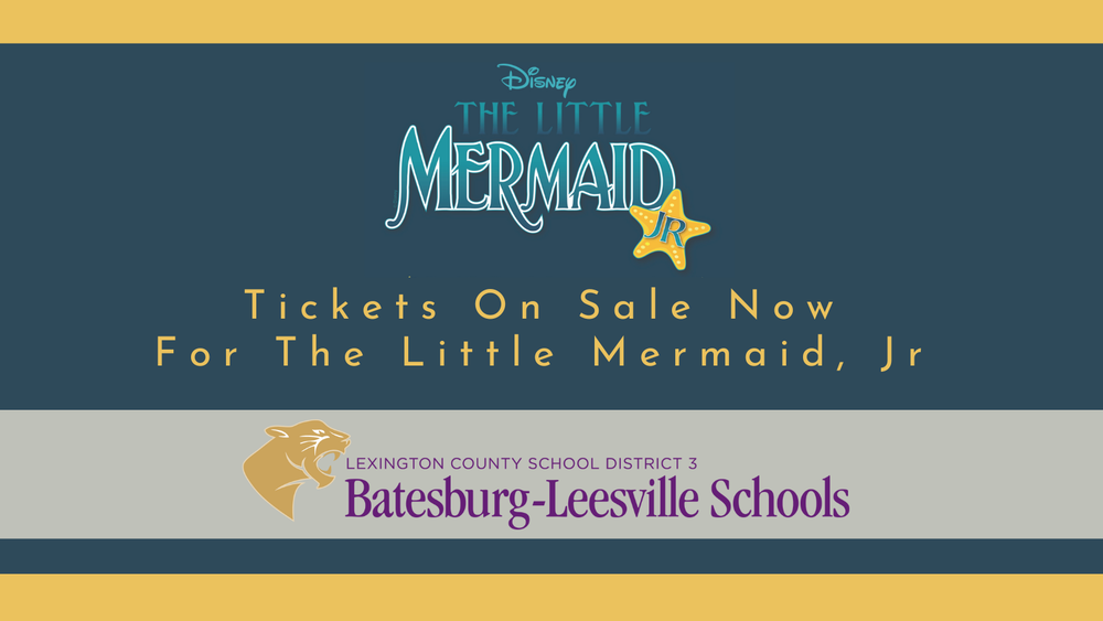 Tickets on sale now for the Little Mermaid Jr graphic