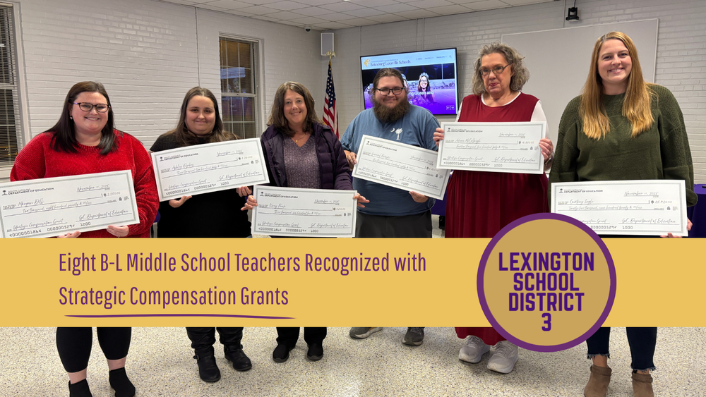 Eight B-L Middle School Teachers Recognized with  Strategic Compensation Grants