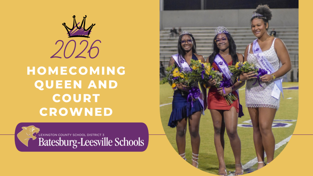 2026 Homecoming Queen and Court Crowned Graphic