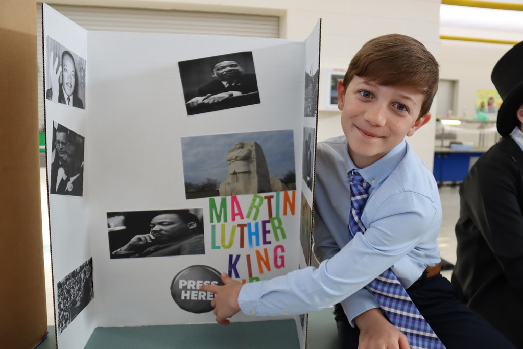 Pic of student at Wax Museum