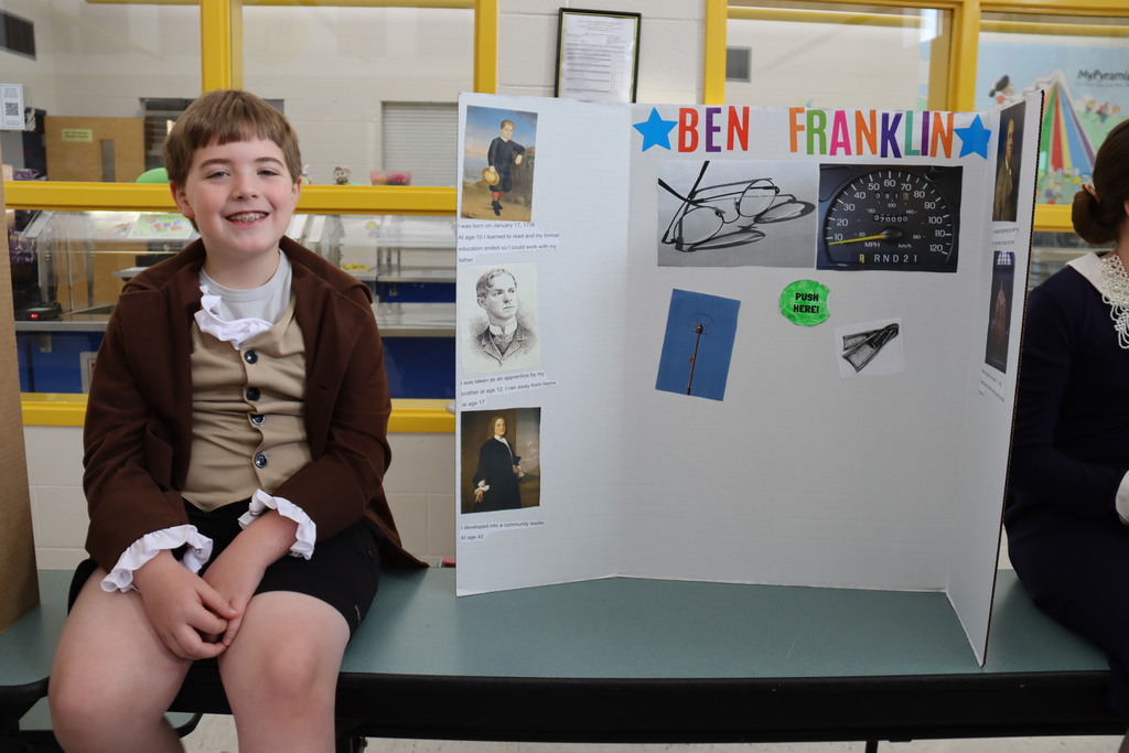 Pic of student at Wax Museum