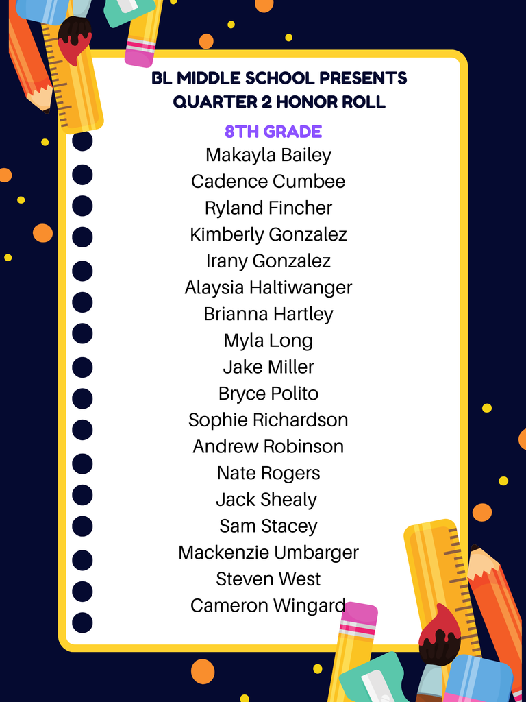 Q2 Principal's List  and Honor Rolls